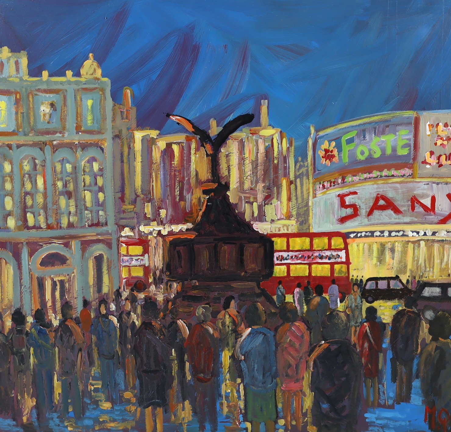 Michael Quirke (British, b.1946), 'Evening Eros', oil on board, 120 x 129cm